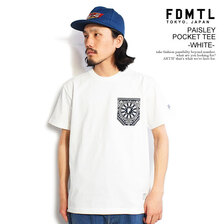 FDMTL PAISLEY POCKET TEE -WHITE- FA23-TE13画像