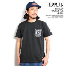 FDMTL PAISLEY POCKET TEE -SUMI- FA23-TE13画像
