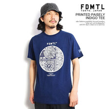 FDMTL PRINTED PAISELY INDIGO TEE FA23-ITE14画像