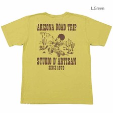 STUDIO D'ARTISAN US COTTON PRINT T-SHIRT - ARIZONA ROAD TRIP - 8105A画像