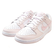 NIKE WMNS DUNK LOW WHITE/PEARL PINK-MED SOFT PINK FD1449-100画像