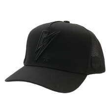 YOSHINORI KOTAKE DESIGN &times; BARNEYS NEWYORK BLACK LINE THUNDER MESH CAP BLACK画像