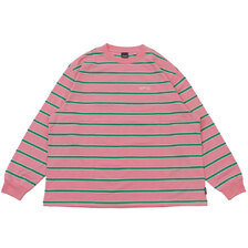 APPLEBUM Bonita Border L/S T-shirt PINK画像