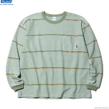RADIALL EL CAMINO - CREW NECK T-SHIRT L/S (SAGE GREEN) RAD-23S-CUT004画像