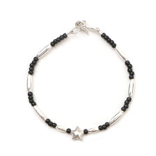 THE BINGO BROTHERS Star Silver Bracelet BLACK画像