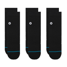 STANCE ICON QUARTER 3 PACK BLACK A356A21IQP画像