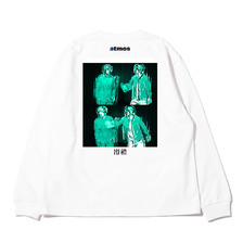 atmos &times; Aマッソ 滑稽 コラボレーション L/S TEE WHITE AMK-100画像