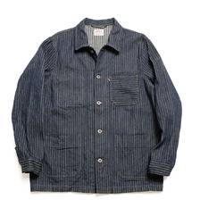 ONI DENIM Coveralls Drop-Needle Stitching Jacquard Striped Denim ONI-03101HJS画像