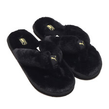PUMA PUMA FLUFF FLIP BX PUMA BLACK/PUMA TEAM GOLD 385349-01画像