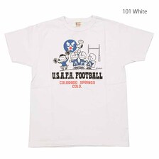 Buzz Rickson's &times; PEANUTS S/S T-SHIRT - USAFA FOOTBALL - BR79136画像