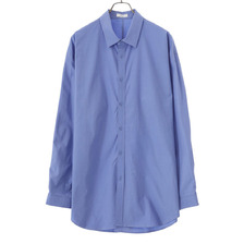 ATON SHRINK BROAD OVERSIZED SHIRT BLAGSM0201画像
