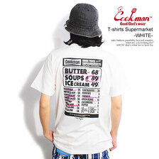 COOKMAN T-shirts Supermarket -WHITE- 231-31093画像