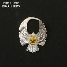 THE BINGO BROTHERS 24Kスター シルバー イーグルピアス 左耳用 SILVERxGOLD画像