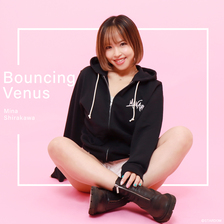 HTML ZERO3 &times; STARDOM 白川未奈 Bouncing V Zip Hoodie PA185画像