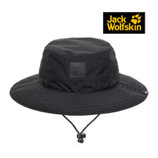 Jack Wolfskin UR ECO RAIN HAT V2 black 5024992-6000画像