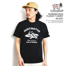 The Endless Summer TES RUNNING BUHI FLOCKY T-SHIRT -BLACK- FH-23574311画像