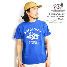 The Endless Summer TES RUNNING BUHI FLOCKY T-SHIRT -BLUE- FH-23574311画像