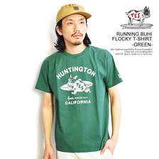 The Endless Summer TES RUNNING BUHI FLOCKY T-SHIRT -GREEN- FH-23574311画像