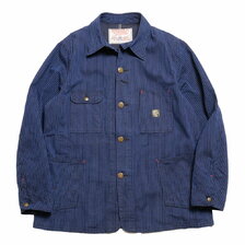 SUGAR CANE FICTION ROMANCE 11oz. BLACK LIBERTY STRIPE WORK COAT SC15288画像