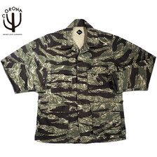 CORONA CJ025-23-01W B.D.U Jacket Tiger Stripe Combat Fatigue Pattern Twill w/Special Bio Wash画像