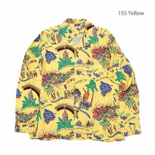 SUN SURF L/S RAYON HAWAIIAN SHIRT "HISTORY OF THE ISLANDS" SS29003画像