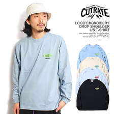 CUTRATE CUTRATE LOGO EMBROIDERY DROPSHOULDER L/S T-SHIRT CR-23SS005画像