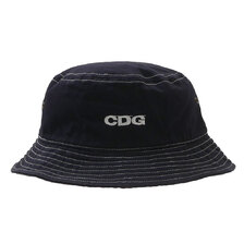 CDG COMME des GARCONS GARMENT DYED HAT NAVY画像