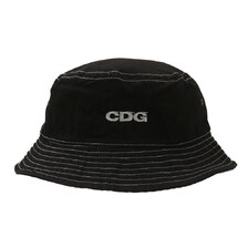 CDG COMME des GARCONS GARMENT DYED HAT BLACK画像