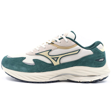 MIZUNO WAVE RIDER &beta; OFF WHITE/LIGHT BEIGE/DARK GREEN D1GA330901画像