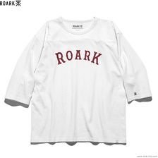 ROARK REVIVAL "MEDIEVAL LOGO" 3/4 SLEEVE TEE (WHITE) RFTJ900画像