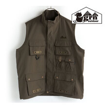 grn outdoor MUSHI MUSHI VEST BROWN GO3207Q画像