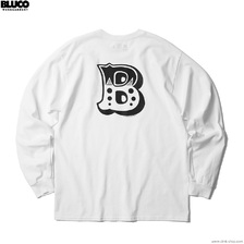 BLUCO PRINT L/S TEE -B- (WHITE) 1208-3A09画像