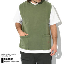 BIG MIKE Pigment Sweat Vest 102318700画像