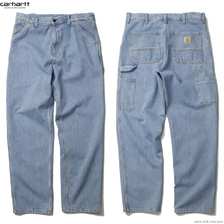Carhartt WIP SINGLE KNEE PANT (BLUE STONE BLEACHED) 032024画像