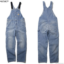 Carhartt WIP BIB OVERALL (BLUE LIGHT TRUE WASHED) 022946画像