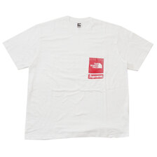 Supreme &times; THE NORTH FACE 23SS Printed Pocket Tee WHITE画像