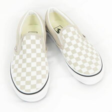 VANS CLASSIC SLIP-ON COLOR THEORY CHECKERBOARD FRENCH OAK VN0A7Q5DBLL画像