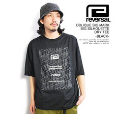 reversal OBLIQUE BIG MARK BIG SILHOUETTE DRY TEE -BLACK- RV23SS059画像