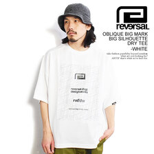 reversal OBLIQUE BIG MARK BIG SILHOUETTE DRY TEE -WHITE- RV23SS059画像