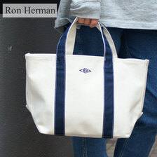 Ron Herman ORGANIC CANVAS TOTE BAG(S) KNRxNAVY画像