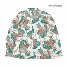 SUN SURF L/S RAYON HAWAIIAN SHIRT - THE PINEAPPLE ISLAND - SS29005画像