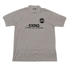 CDG COMME des GARCONS POLO SHIRT GRAY画像