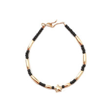 THE BINGO BROTHERS Star 14K GF Bracelet BLACK画像
