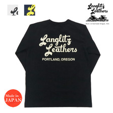 Langlitz Leathers 長袖 Tシャツ ロゴプリント TypeA LLC-006画像