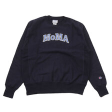 MoMA &times; Champion Reverse Weave Crew NAVY画像
