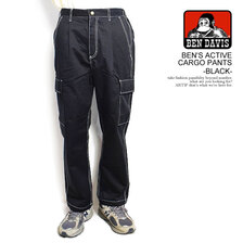 BEN DAVIS BEN'S ACTIVE CARGO PANTS -BLACK- T-23180001画像