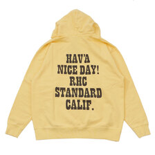 RHC Ron Herman &times; STANDARD CALIFORNIA US Cotton HAND Logo Hoodie YELLOW画像