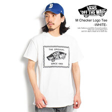 VANS M Checker Logo Tee -WHITE- 123R1012200画像