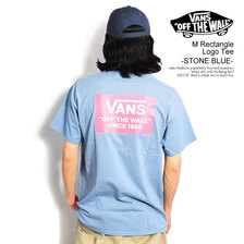 VANS M Rectangle Logo Tee -STONE BLUE- 123R1011600画像