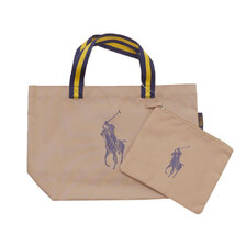 POLO RALPH LAUREN PONY Shopping Tote BEIGE画像